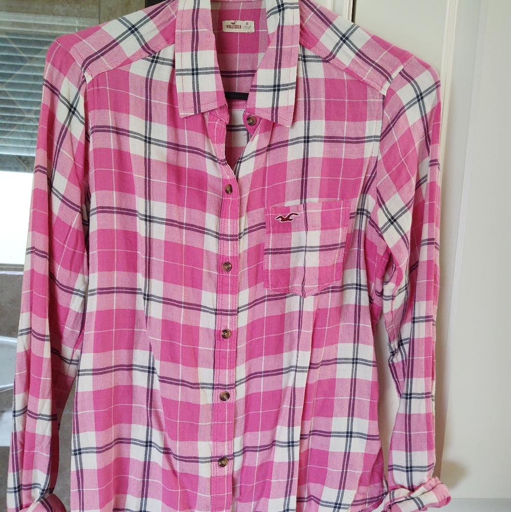 Hollister xs flannel shirt
